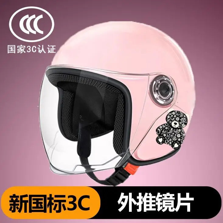 National standard 3C certified winter warm electric vehicle half helmet helmet unisex