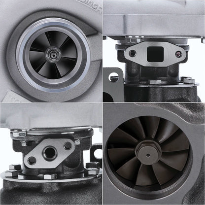 T3 T4 T04E .57 A/R Universal 5 Bolts Turbo Turbocharger for 1.5L to 2.5L 400HP T3 Flange