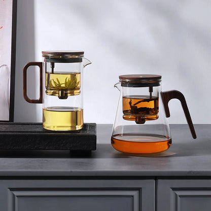 Bonston elegant cup insulation separation bubble teapot heat-resistant glass teapot simple filter tea cup 500ml