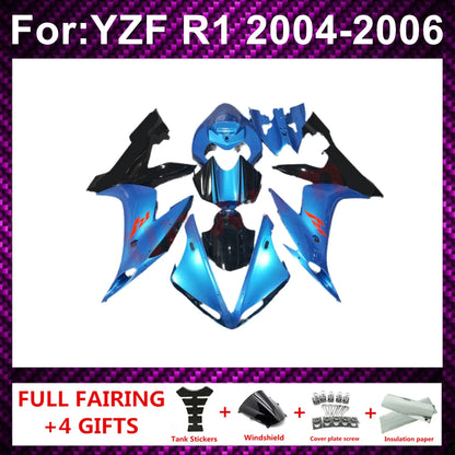 Motorcycle Fairing Kit ABS Plastic Body Injection Fairings Bodywork Bodykits For  R1 YZF1000 YZFR1 YZF-R1 2004 2005 2006