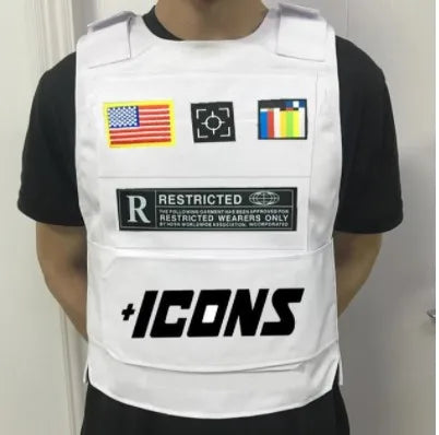 2022 rapper hiphop MC VEST TANK TOP fashion new design top street fashion icons Tactical vest Colete Tatico Chalecos para hombre