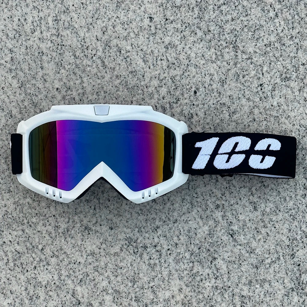 100 Motorcycle Goggles For Men Motocross Sunglasses Safety Protective MX ATV Ski Helmet Goggles vintage Driving Glasses