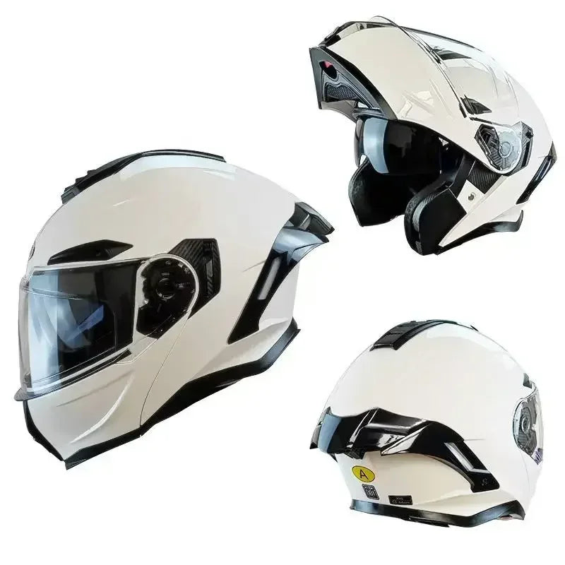 Flip up Motorcycle Helmet Full face Dual lens off-road Racing helmet Men Cascos para moto Motorbike Helmet DOT Approved For BMW