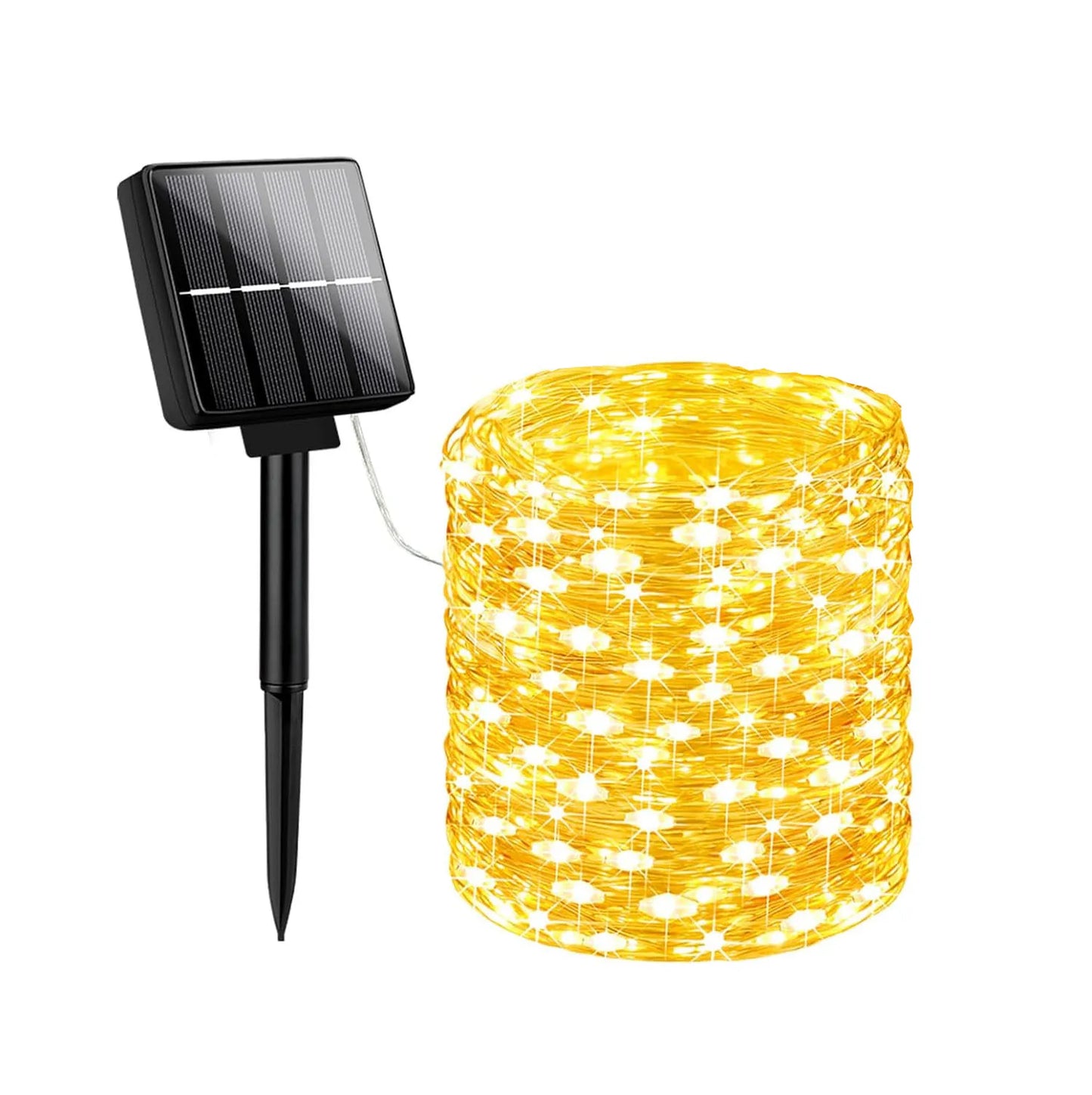 Solar Fairy String Lights Outdoor LED String Lights 8 Modes IP65 Waterproof for Christmas Garden Balcony Patio Tree Yard Decor