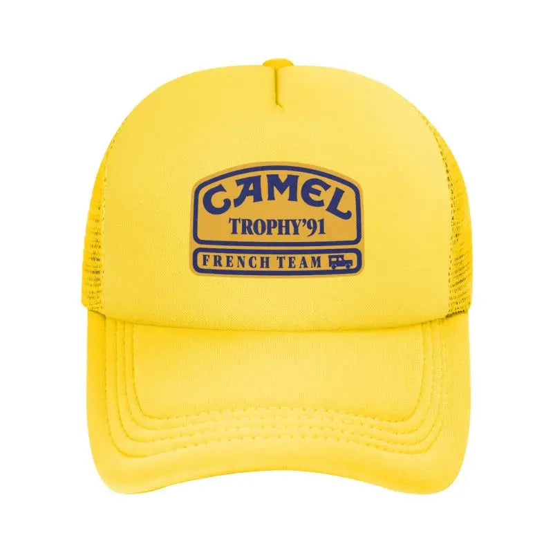 Camel Trophy 91 Print Mesh Baseball Cap Men Women Summer Sun Caps Street Hip Hop Hat Outdoor Sunshade Hat Daily