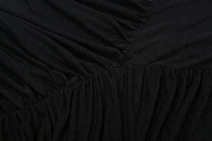 Weird Puss Autumn New Style Maxi Dress Women Turtleneck Full Sleeve Backless Skinny Stretch  Prom Party Ruched Elegant Vestidos