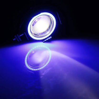 Super Bright Mini LED Motorcycle Headlight Work Light Angel Eye Headlamp Fog Spotlights Driving Lamp with ON/OFF Switch