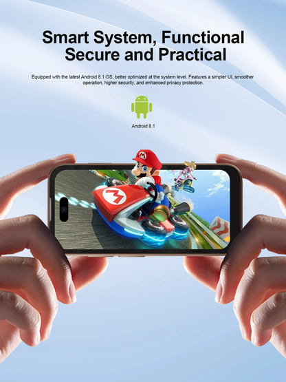 SERVO 17 PRO MAX mini Smartphone 3.75" Fullview Display 3G WCDMA Dual SIM Card GPS Face Unlock Android Small Smart Mobile Phones