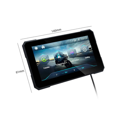 EKIY 5.0 inch Wireless CarPlay Moto Android Auto Portable Digital Motorcycle Dashboard GPS Navigation Removable Display Screen