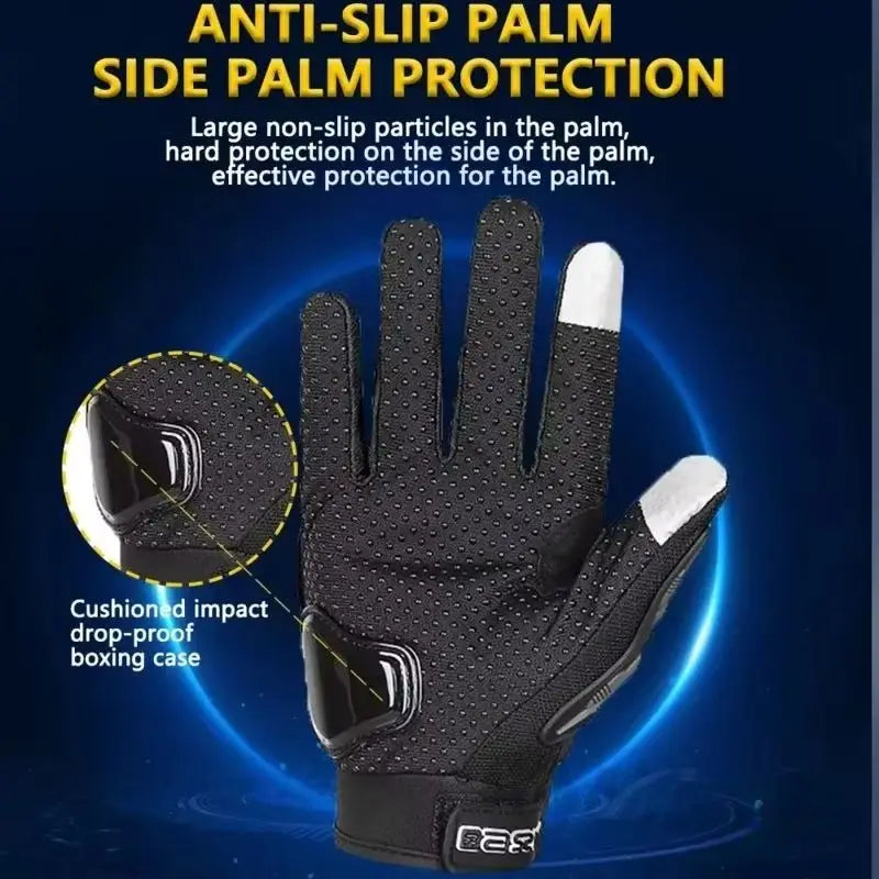 Man's Motorcycle Rider Fabric Gloves for Ktm Man Summer Touchscreen & Motocross Anti-fall Palm Accessories Sports Cycling mitten