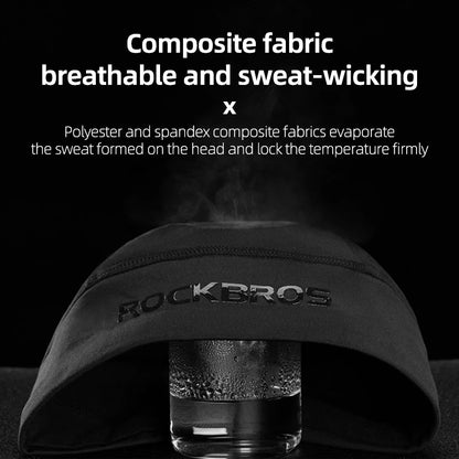 ROCKBROS Winter Warm Cycling Hats Outdoor Sports Thermal Fleece Biker Caps Windproof MTB Road Skiing Hiking Cycling Headgear Hat
