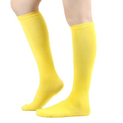 Middle Tube Sock Women Striped Knee High Ladies Japanese Harajuku College Style Cotton Summer Calf Sock Black White Female Gift