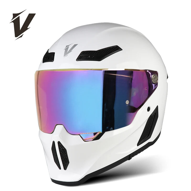 New Motorcycle Helmet DOT Approved  Full Face Racing Off-road Helmets Capacetes Men Cascos Para Moto for Harley Four Season