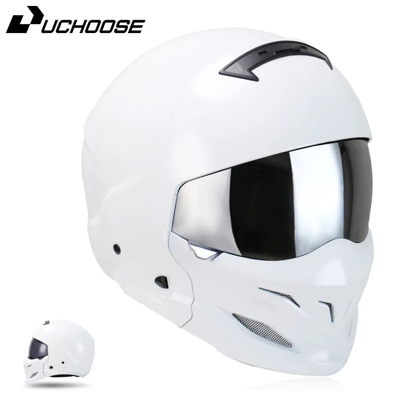 New Scorpion Retro Motorcycle Cascos Moto Locomotive Personality Multi-purpose Combination Helmet  Detachable Multi-purpose