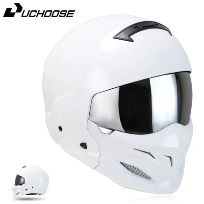 New Scorpion Retro Motorcycle Cascos Moto Locomotive Personality Multi-purpose Combination Helmet  Detachable Multi-purpose