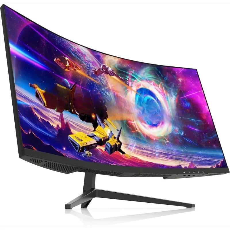 30-inch Curved Gaming Monitor 21:9 2560x1080 Ultra Wide/ Slim HDMI DisplayPort up to 200Hz Build-in Speakers, Metal Black