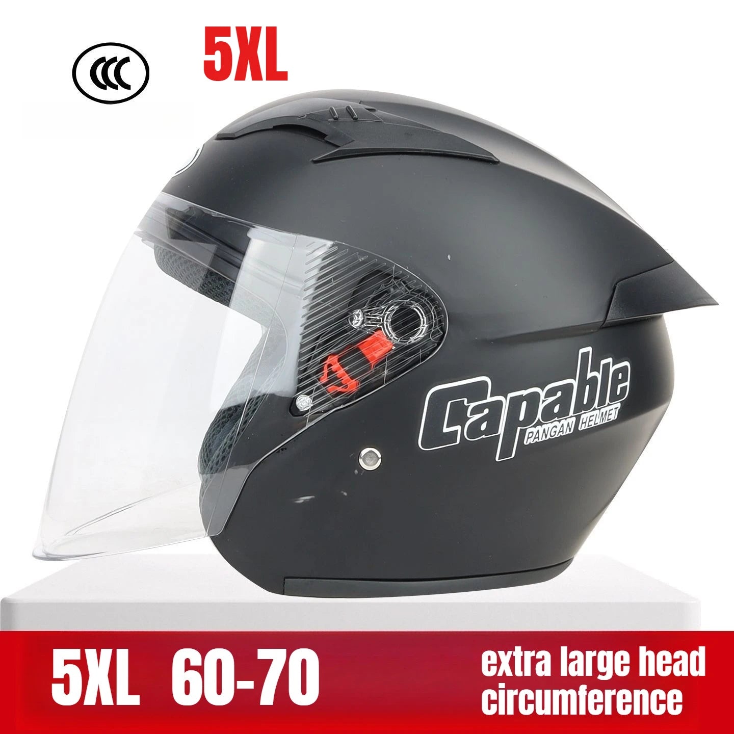 5XL 6XL 7XL Big Size Unisex Motorcycle Helmet Big Head Circumference 60-76cm Riding Safety Helmet All Seasons Casco