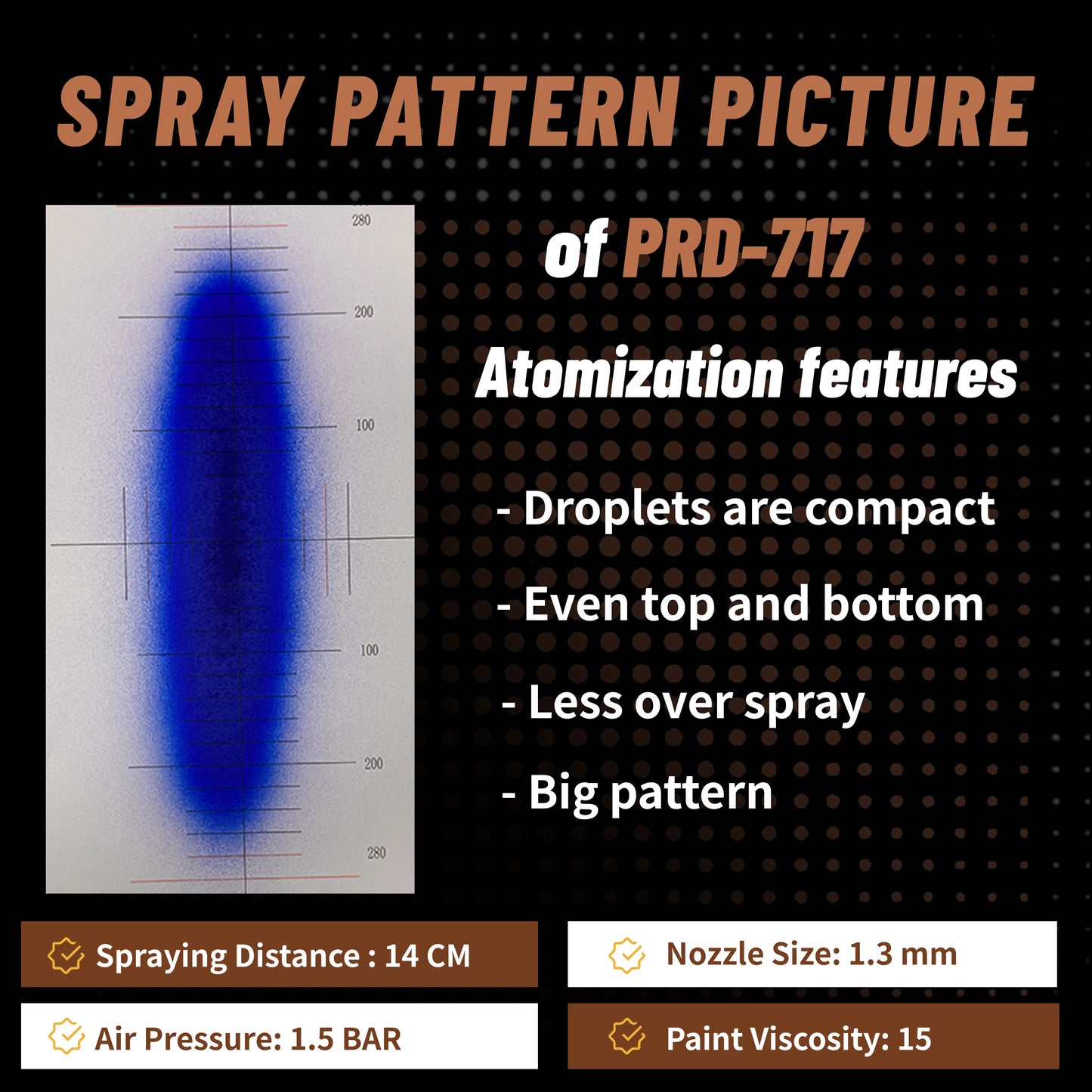 Original PORPHIS Spray Gun PRD-717 Car Paint Spray Gun 1.3/1.4mm Nozzle Paint Gun Water Based Air Spray Gun Airbrush