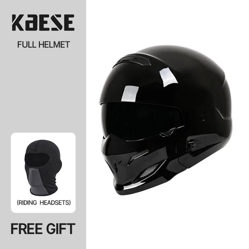 DOT Certified Scorpion Helmet Combination Helmet Motorcycle Retro Helmet Unisex Motorcycle Multi-Purpose Half Helmet Four Season