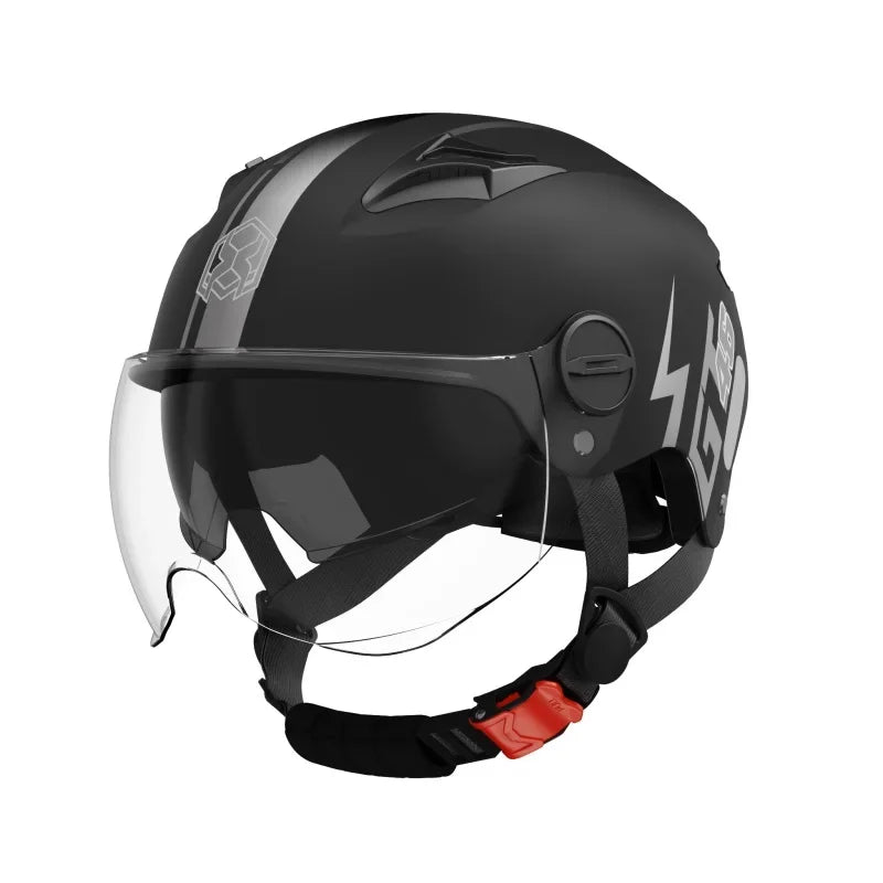 New Fashion ABS Unisex Motorcycle Helmets Motorcycle Accessories Helmet for Adults Long Lens White