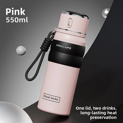 Dopamine all steel insulated cup 316 stainless steel high aesthetic water cup intelligent temperature display cup