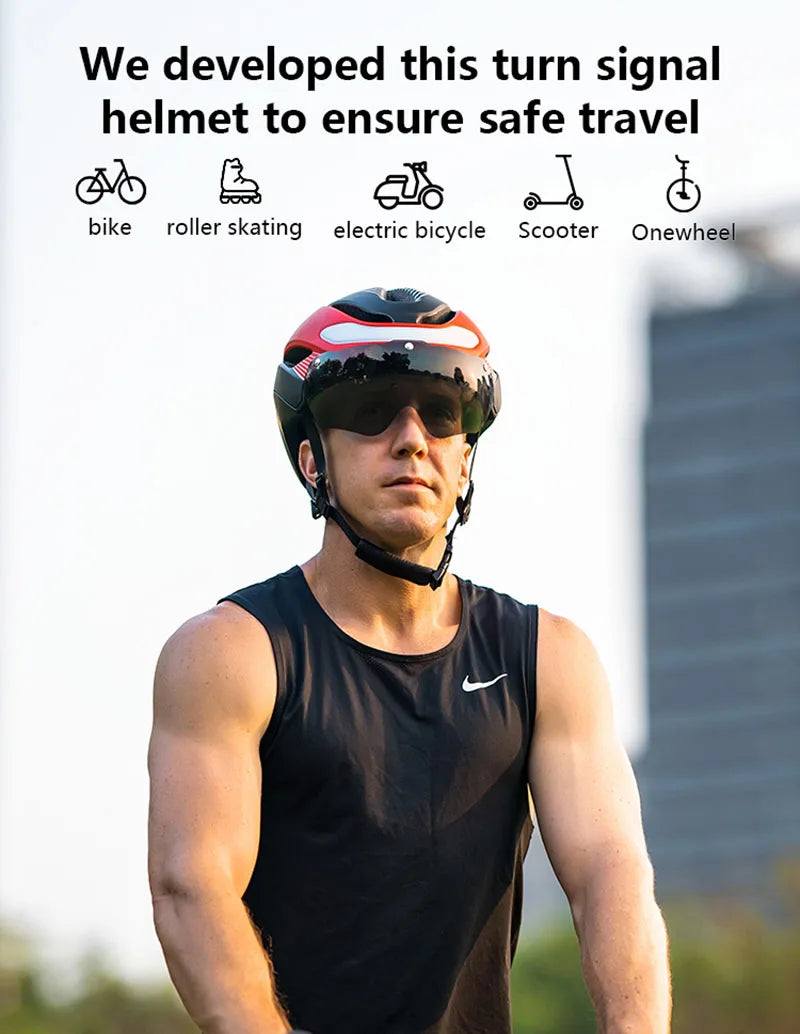 Horntour New Bicycle Helmet Ride Lights Racing Road Bike Helmet Men and Women Outdoor Sports Pro Cycling Bicicleta Safety Cap ﻿
