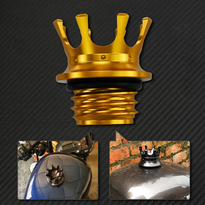 Motorcycle Gas Fuel Tank Cap Crown Style Tank Oil Cover For Harley Touring  Road King FLHR Sportster XL883 Softail Fat Boy Dyna