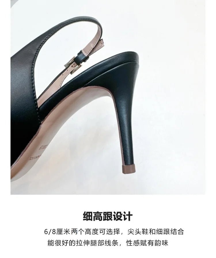 Heels Sandals Gladiator Summer Luxury Brand 2026 Bow Women High Heels Pointed Toe Designer Elegant Slingbacks Party Ladies Shoes