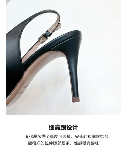 Heels Sandals Gladiator Summer Luxury Brand 2026 Bow Women High Heels Pointed Toe Designer Elegant Slingbacks Party Ladies Shoes