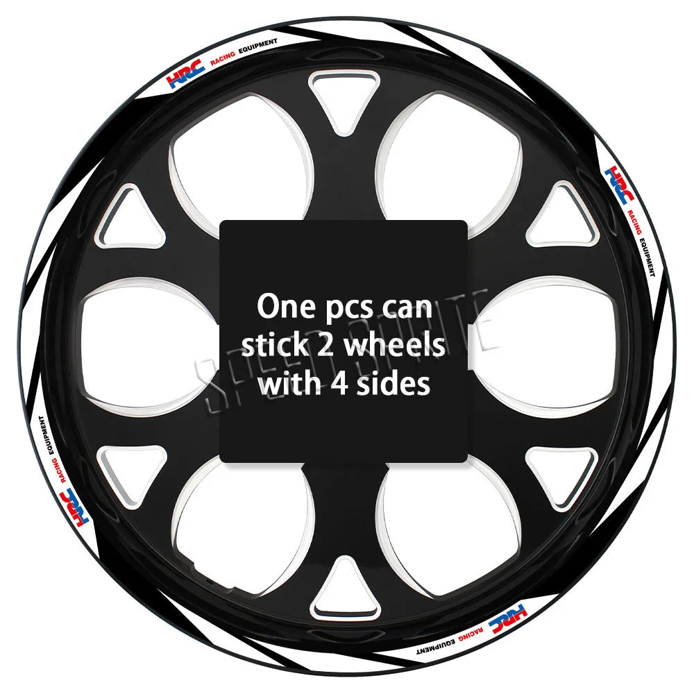 Reflective Wheel Sticker Rim Strips Tape Hub Decal Accessories For Honda HRC CBR650R cbr 600 rr CBR 600 F4 f4i  CBR1000RR 250r