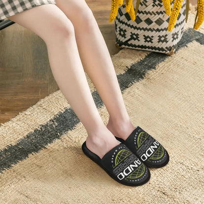 Custom British Lando Norris Racing Driver Guest Slippers for Spa Women House Slipper