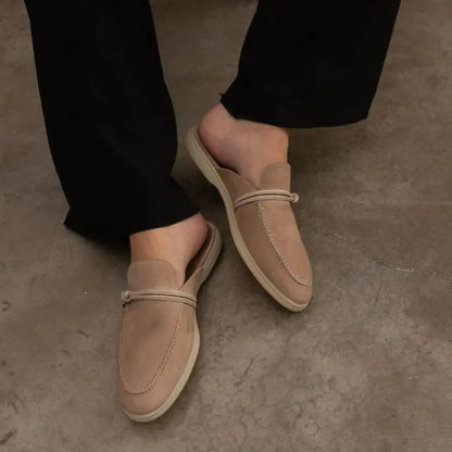 Loafers for Women Designer Luxury Middle East Tassel Suede Leather 2025 Slip On Slippers Flat Work Walking High Quality Shoes