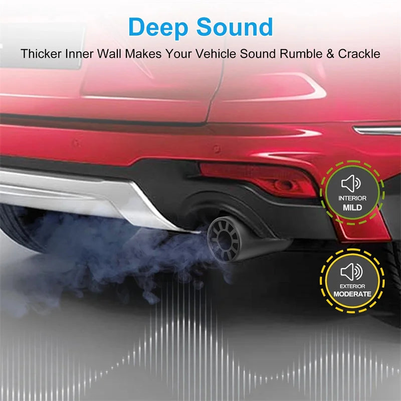 ✔Stainless Steel Car Exhaust Muffler Tip Pipes
