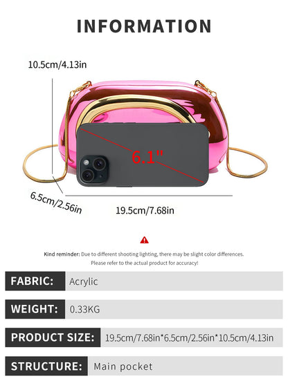 Fashion Elegant Acrylic Box Shaped Crossbody Bags Women Evening Bags party cute handbag Wedding Mini Wallet Banquet clutch bag