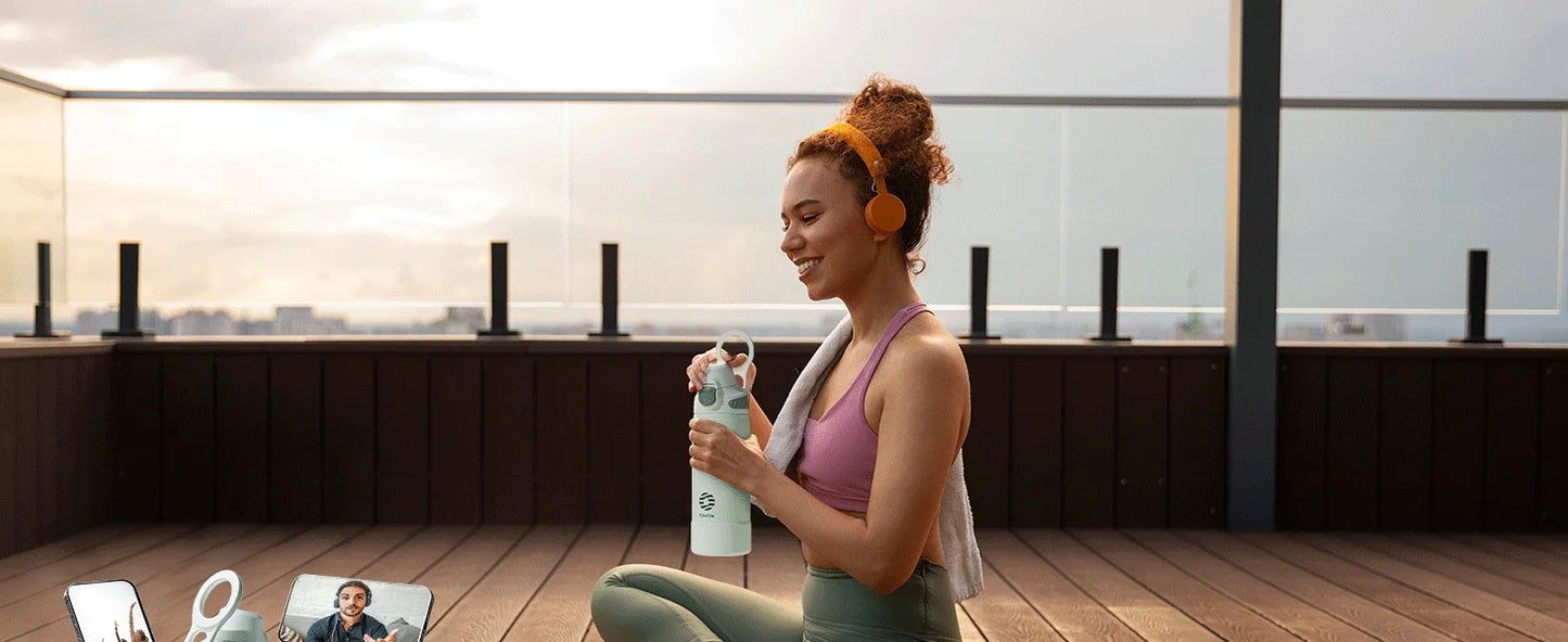 Fjbottle Magnetic Thermal Water bottle Leakproof Portable Thermo bottle For Sports Travel Camping 600ml/1000ml