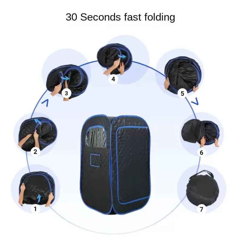 Portable Steamer Sauna for Home Spa Full Body Sauna Tent for Relaxation With 3L Steamer Generator Sauna Box