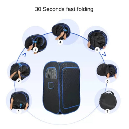Portable Steamer Sauna for Home Spa Full Body Sauna Tent for Relaxation With 3L Steamer Generator Sauna Box
