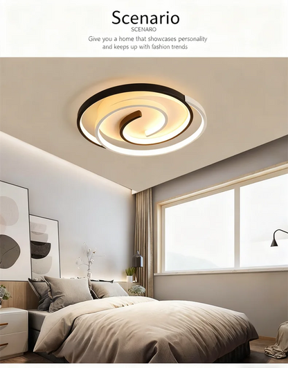 220V 230V Household LED Ceiling Lights Modern Living Room Bedroom Ceiling Light 40/50cm Simple Ceiling Lamp Low Floor Lighting