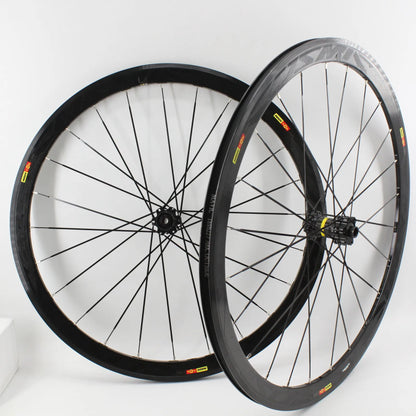Newest 700C 40mm Road bike 6061 Aluminum alloy bicycle wheelset clincher rim Thru Axle center lock Disc brake hub for 8/9/10/11S