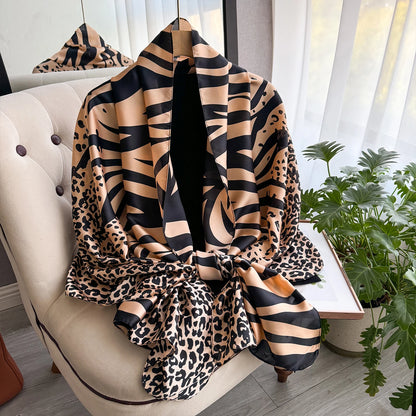 Luxury Brand Scarf Spring Summer Women Beach Sunscreen Fashion Party Shawl China Quality Silk Lady Popular Print Scarves Hijab