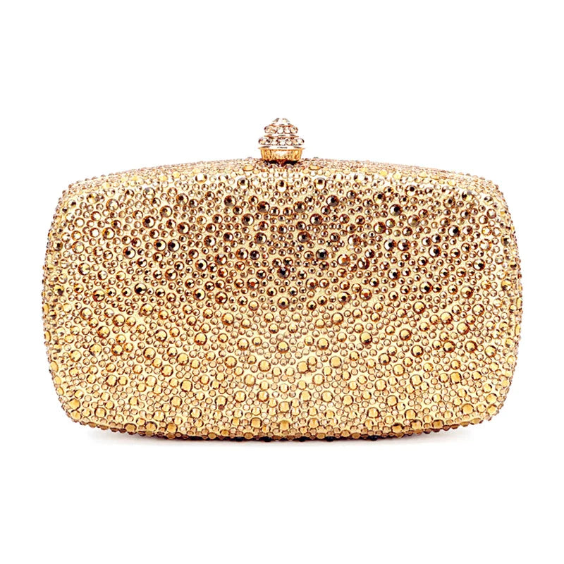Evening Clutch Bags Green Bridal Clutches Bags Crystal Bridal Stones Purse Lady  Party Wedding Rhinestone Women Shoulder Handbag