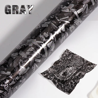 300cm*50/30cm High Glossy Black Gold Silver Red Forged Carbon Fiber Vinyl Wrap Film on the Hood Adhesive Vinyl for Car Stickers