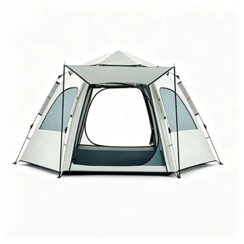 Foldable Portable Camping Tent Enhanced Ventilation Waterproof Wind & Rain Resistant With Storage Bag