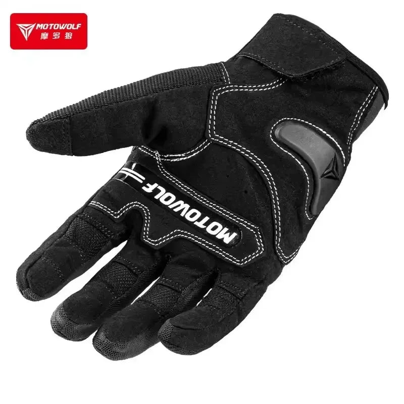 MOTOWOLF Motorcyclist Man Racing Sports Gloves Accessories Windproof Resistant All-Weather Motorcycle Gear Luvas for Men/Women