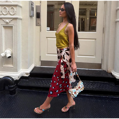 2026 Women Chic Vacation Outfits Fashion Leopard Print Sheer Chiffon Shirt Casual Turn-down Collar Mini Dress & Detachable Scarf