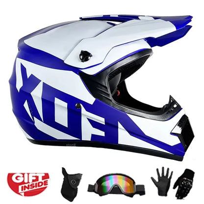 Youth Motorcycle Helmet Children Off Road Capacete Dirt Bike Downhill ATV DH Go-kart Cross DOT Approval Mountain Bike For Kids