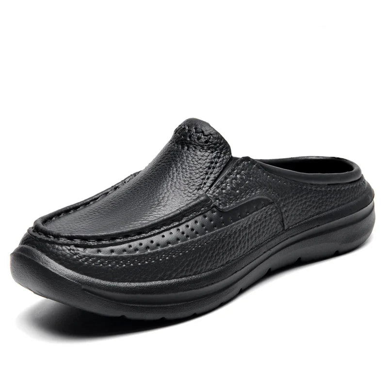New Fashion Sandals High Quality Slippers Soft Sole Beach Sandals Men Slip On Driving Shoes Chef Shoes Breathable EVA Shoes
