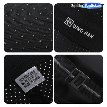Extended Brim Summer Breathable Perforated Quick-Drying Adjustable Baseball Cap Sun Hat Trucker Caps Dad Hats