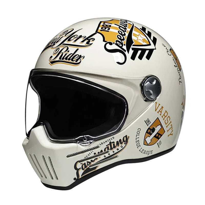 Motorcycle Helmet Full Face Helmet ECE DOT Approved Moto Cascos Motorcyclist Capacete Four Seasons Riding Racing Cycling Helmet