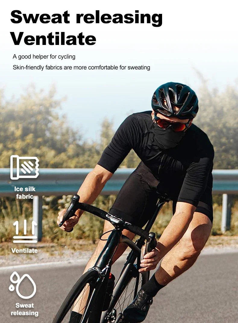 Cycling Face Mask Absorb Sweat Breathable Fishing Training Sport UV Face Scarf Neck Gaiter Summer Face Bandana Safety protection